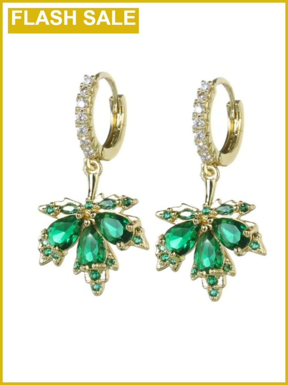 Maple Leaf Dangle Earrings Alloy Lever Back Fall Thanksgiving Jewelry